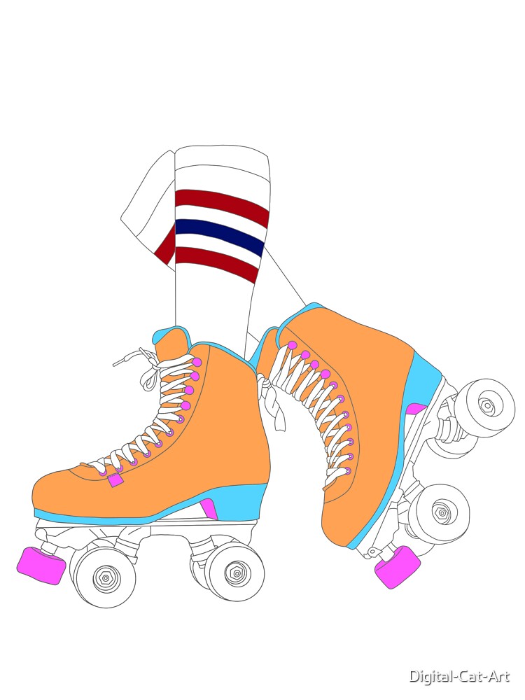 Skates orange by Digital-Cat-Art T-Shirts, Hoodie, Sweatshirt | BlankRebels.com (Image 3)