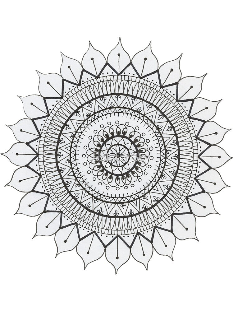 Flower Mandala by Jodster66 T-Shirts, Hoodie, Sweatshirt | BlankRebels.com (Image 3)