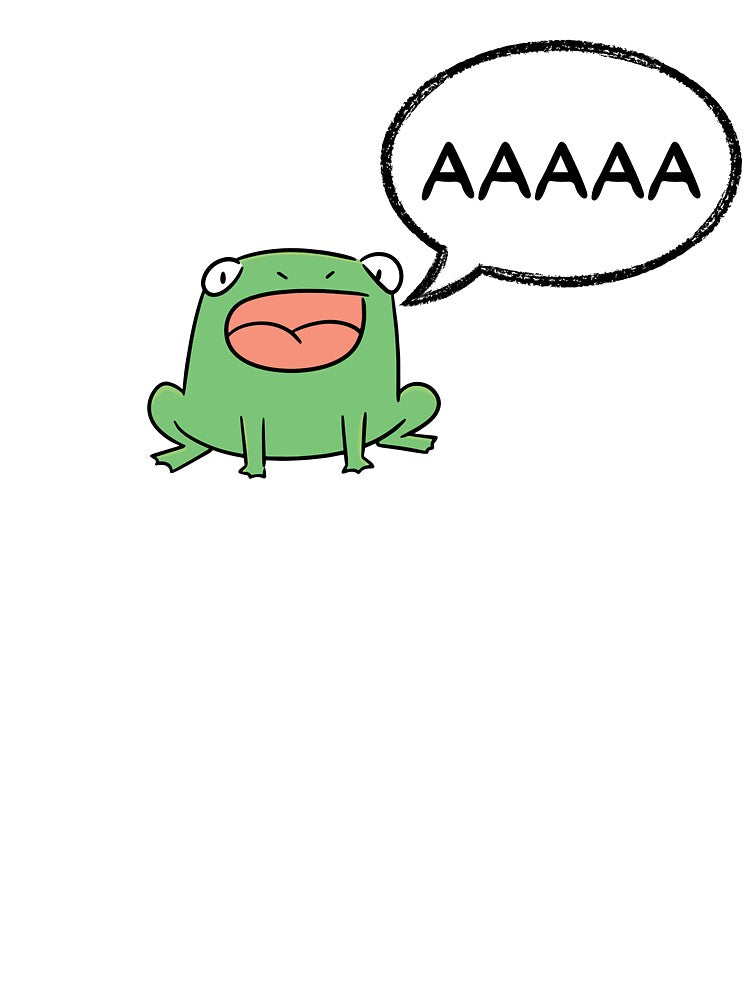 Screaming froggy, little funny screaming frog. AAAAAAAA by T-Look T-Shirts, Hoodie, Sweatshirt | BlankRebels.com (Image 3)