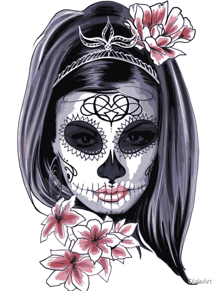 Madam Skull Halloween collection  t shirt and more ! by DixieArt