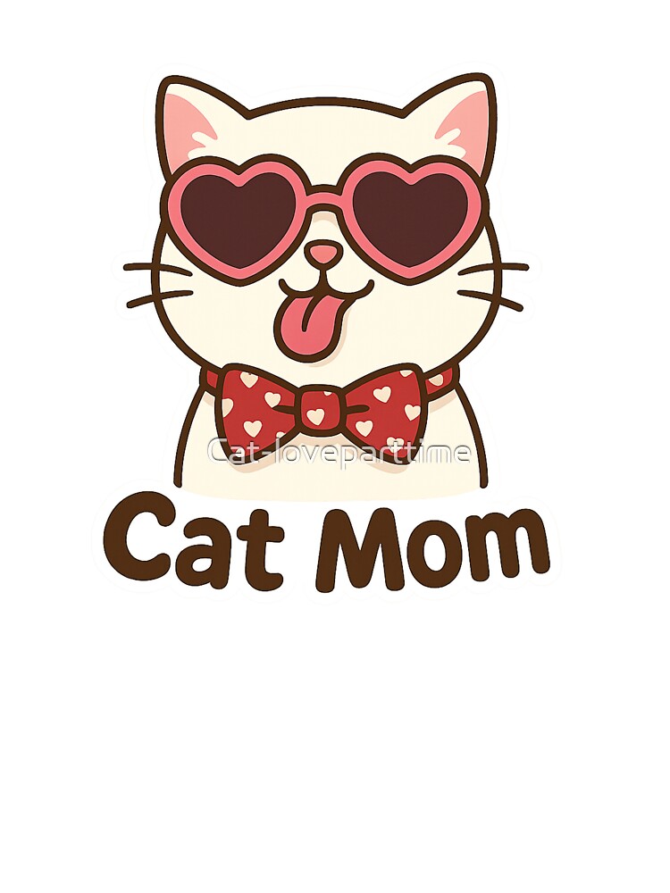 Kawaii Cat Mom by Cat-loveparttime T-Shirts, Hoodie, Sweatshirt | BlankRebels.com (Image 3)