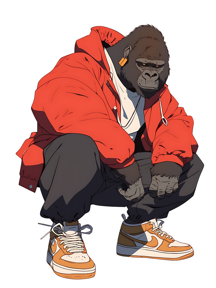 Streetwear Gorilla Cool Ape by bapupa