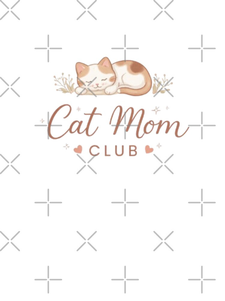 Cat Mom Club Minimal Aesthetic Cat Lover Design by Sanika arts T-Shirts, Hoodie, Sweatshirt | BlankRebels.com (Image 3)