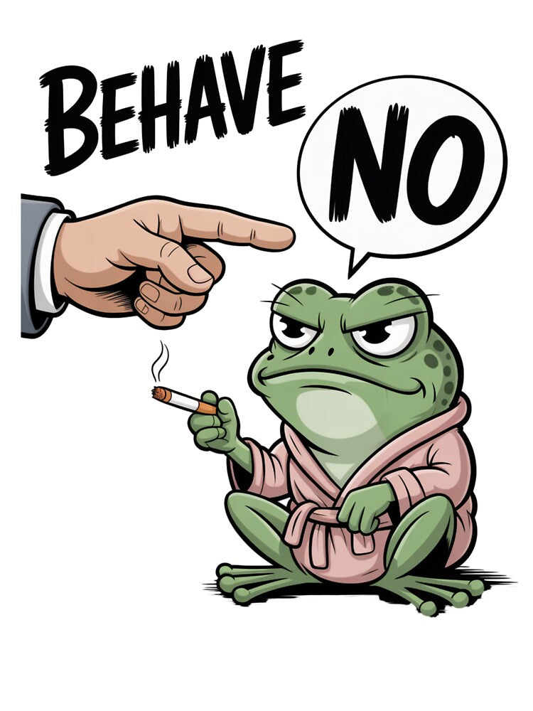 Behave No Dishonest Frog Funny Frog Meme by LulaLula T-Shirts, Hoodie, Sweatshirt | BlankRebels.com (Image 3)