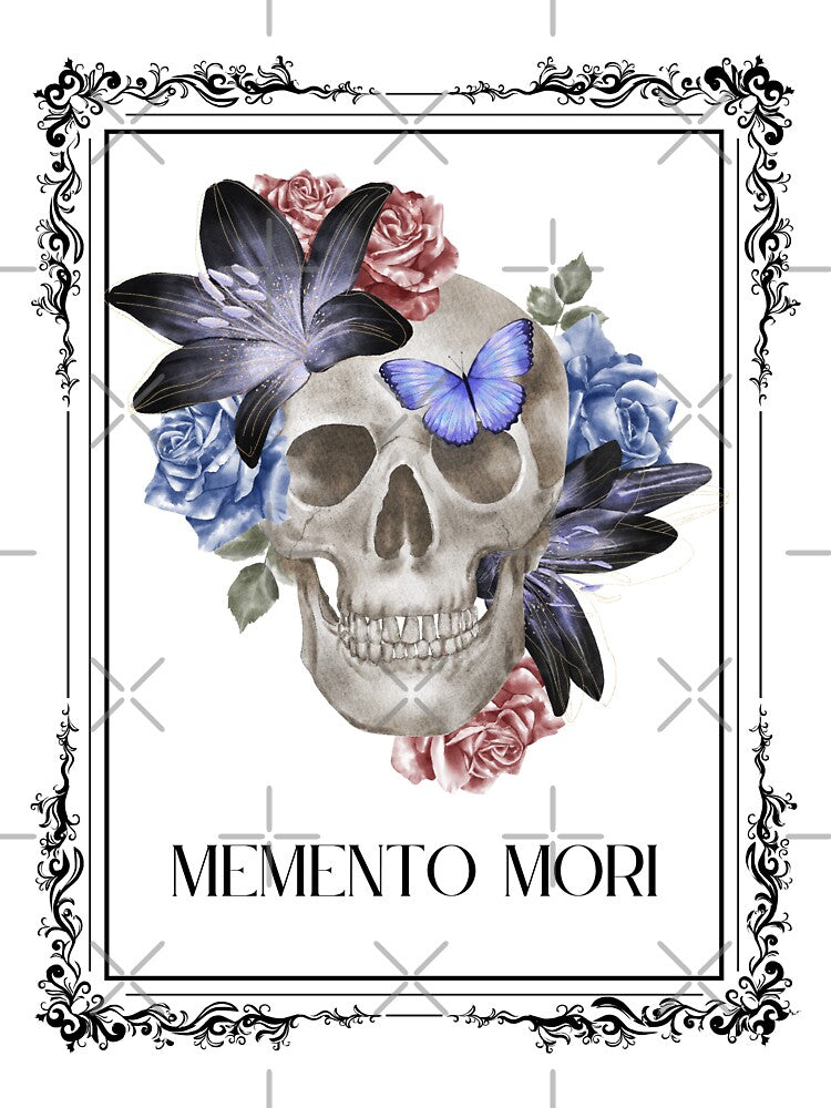 Memento Mori Floral Skull by Sershni T-Shirts, Hoodie, Sweatshirt | BlankRebels.com (Image 3)