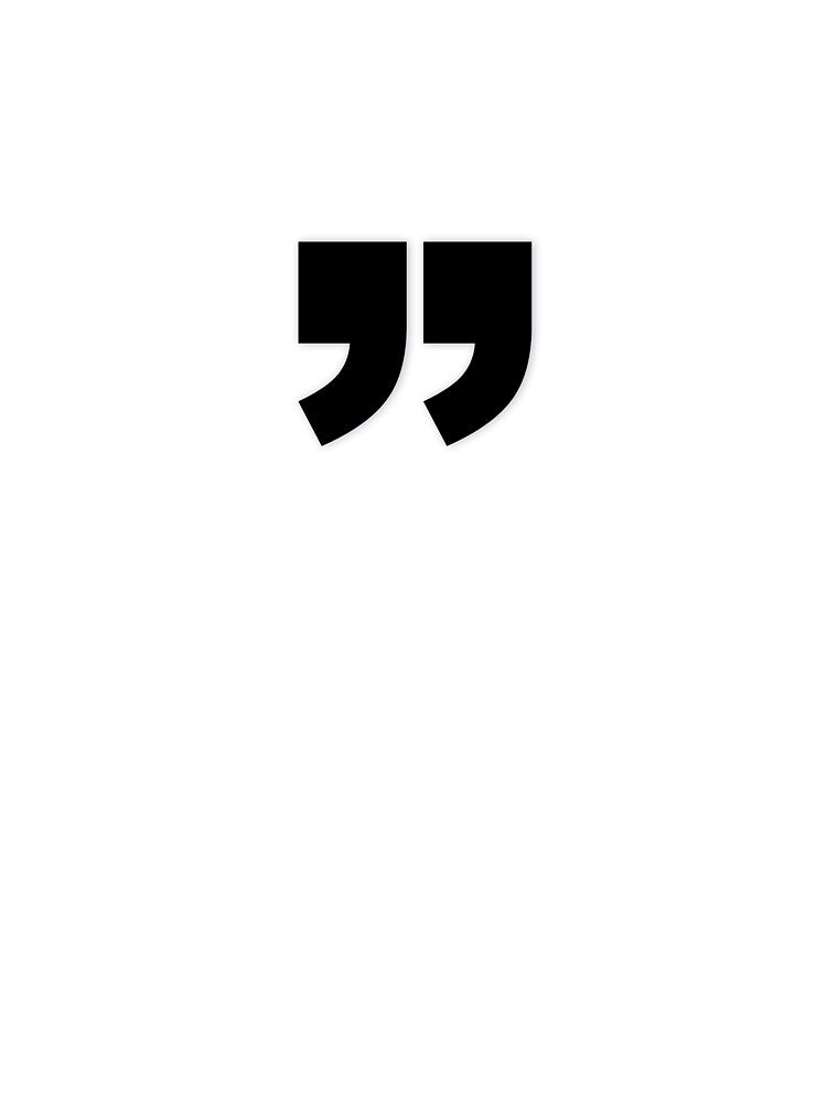 DOUBLE QUOTES (R)— Black Minimal Bold Type Statement by WORDPAUSE T-Shirts, Hoodie, Sweatshirt | BlankRebels.com (Image 3)