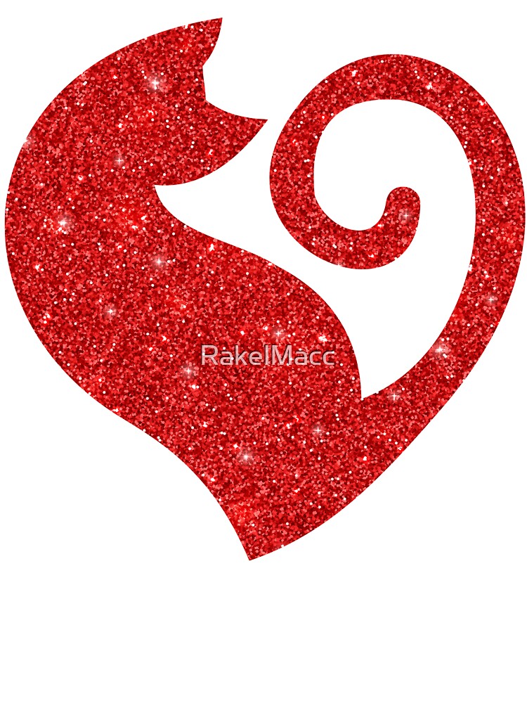 Glittery Red Cat Love by RakelMacc T-Shirts, Hoodie, Sweatshirt | BlankRebels.com (Image 3)