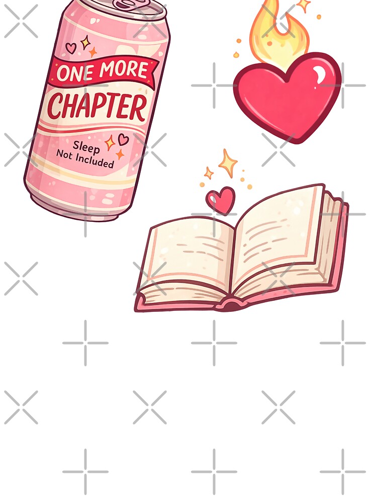 Romance Reader Sticker Pack – One More Chapter, Fiery Heart & Open Book by SnugbugStudios T-Shirts, Hoodie,... (Image 3)