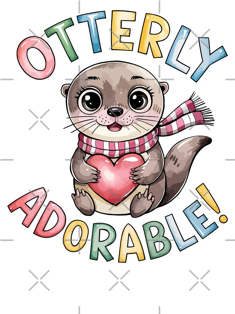 Otterly Adorable Watercolor Otter Holding Heart by WildlifeInc T-Shirts, Hoodie, Sweatshirt | BlankRebels.com (Image 3)