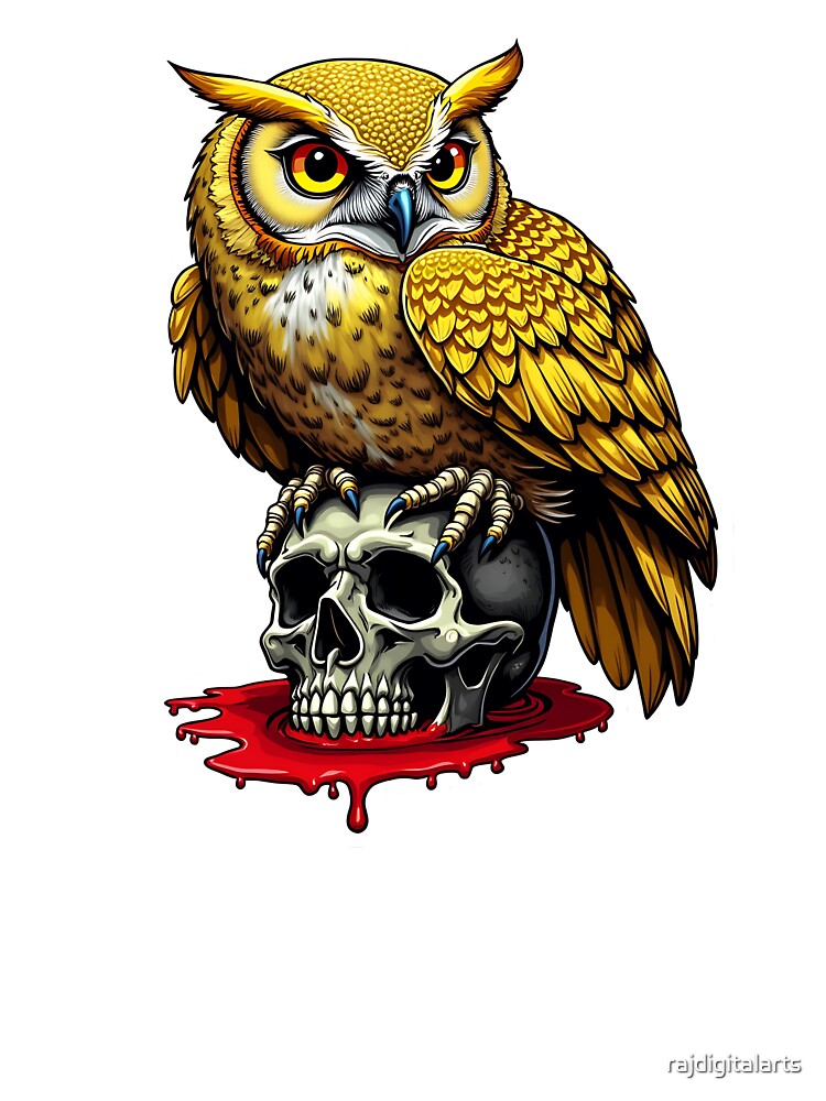 owl by rajdigitalarts T-Shirts, Hoodie, Sweatshirt | BlankRebels.com (Image 3)