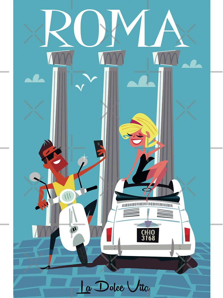 Rome travel poster by GAGodel T-Shirts, Hoodie, Sweatshirt | BlankRebels.com (Image 3)