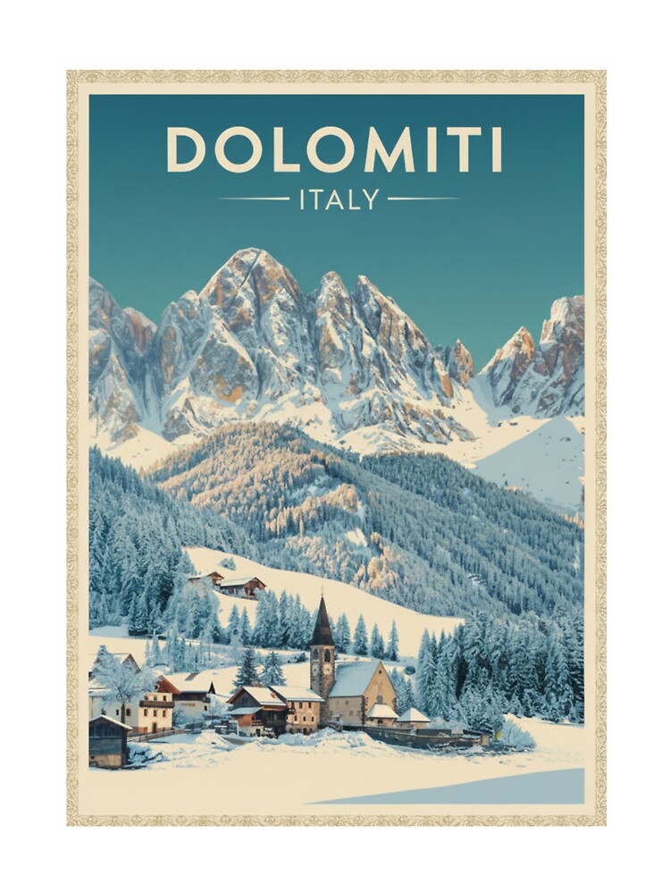 Dolomiti Vintage Travel Art Mountain Italy T-Shirts, Hoodie, Sweatshirt