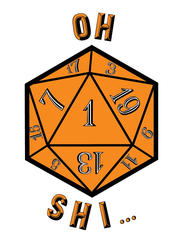 Critical Fail Dungeons and Dragons D20 Dice Orange by Geek-Shack T-Shirts, Hoodie, Sweatshirt | BlankRebels.com (Image 3)