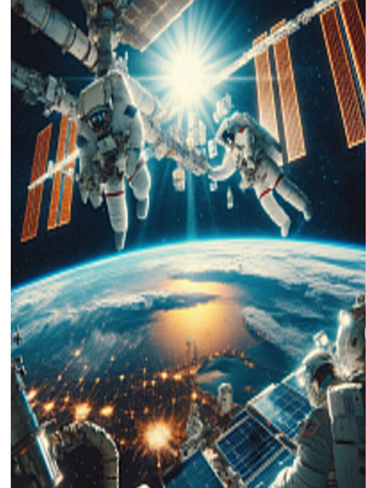 ISS Astronauts Space Walking by MajesticPx T-Shirts, Hoodie, Sweatshirt | BlankRebels.com (Image 3)