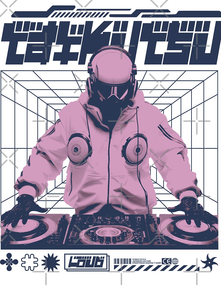 Taikutsu Japanese Y2K streetwear Deejay by HofTao T-Shirts, Hoodie, Sweatshirt | BlankRebels.com (Image 3)