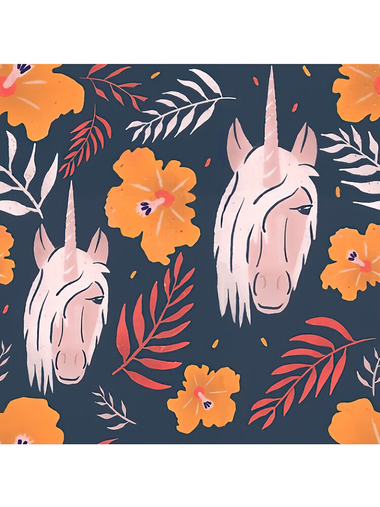 Unicorn Floral Pattern by MobertsonArt T-Shirts, Hoodie, Sweatshirt | BlankRebels.com (Image 3)