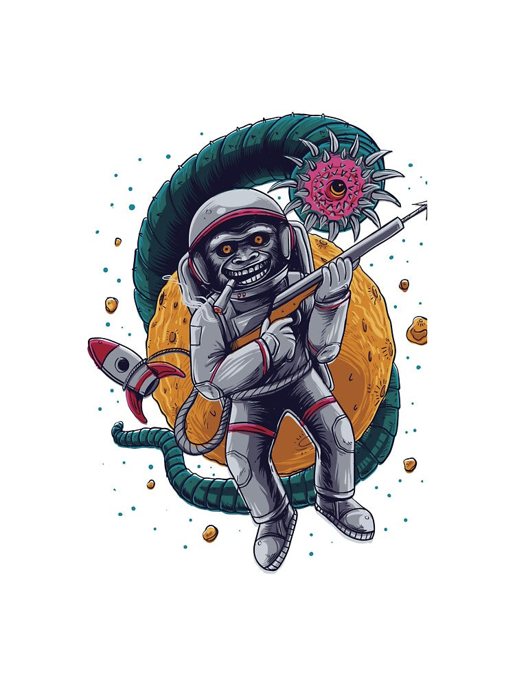 ape astronaut by twinsparkle T-Shirts, Hoodie, Sweatshirt | BlankRebels.com (Image 3)
