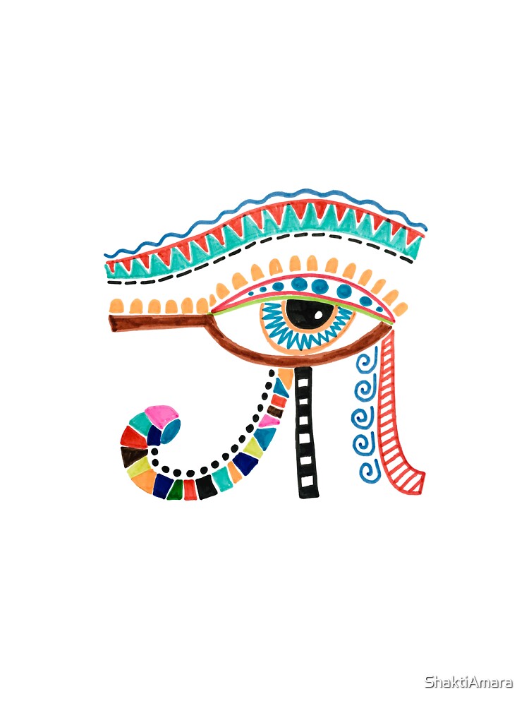 The Eye Of Horus. Egyptian Symbol. Protection. Health. Evil Eye. Power. Restoration. by ShaktiAmara T-Shirts,... (Image 3)