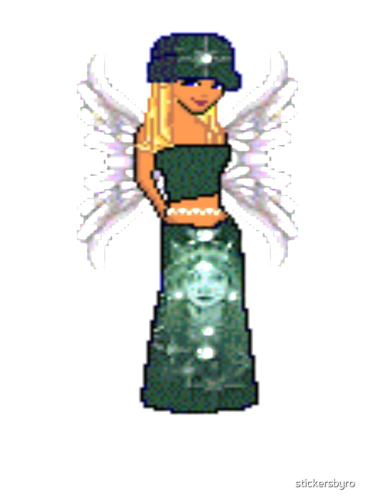 dollz mania pixelated doll 2000s blonde hair pretty fairy by stickersbyro ☆ T-Shirts, Hoodie, Sweatshirt (Image 3)