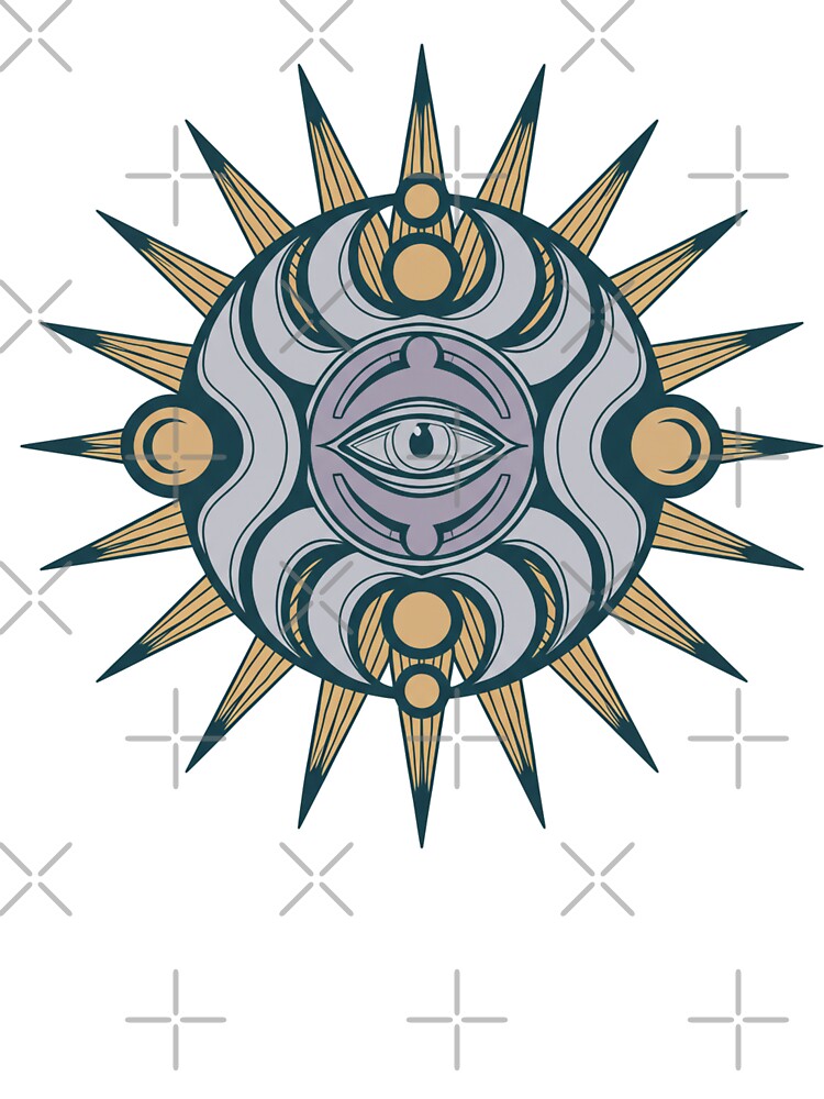 Mystic All-Seeing Sun Emblem by Apex Designs T-Shirts, Hoodie, Sweatshirt | BlankRebels.com (Image 3)