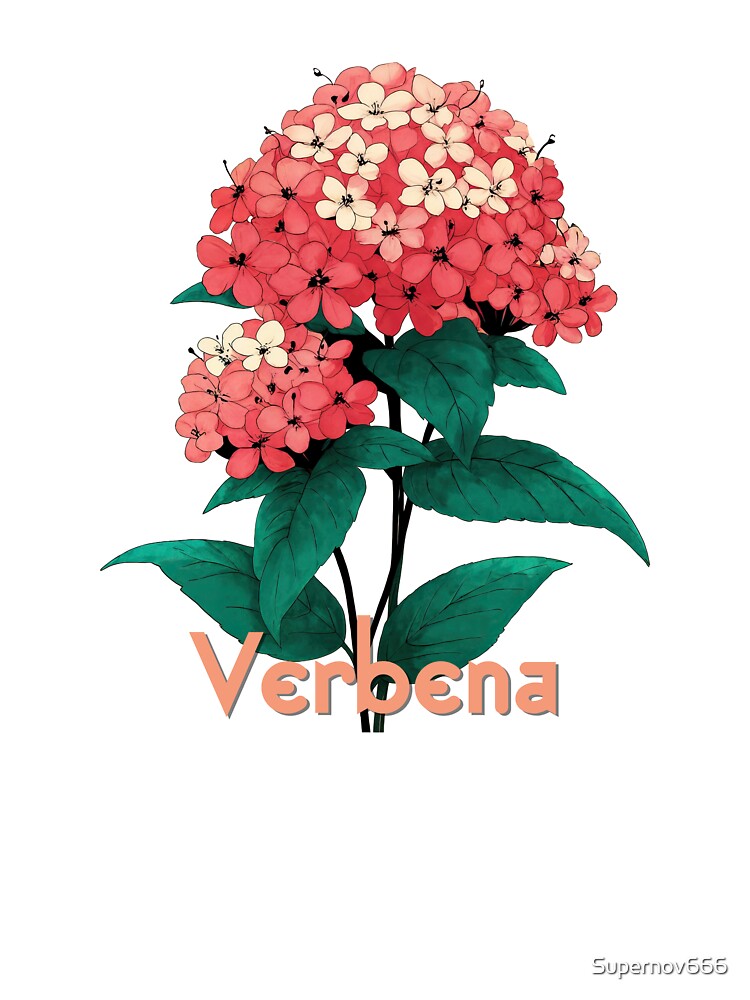 Verbena Botanical Elegance in Bloom by ForeverPrintsOK T-Shirts, Hoodie, Sweatshirt | BlankRebels.com (Image 3)