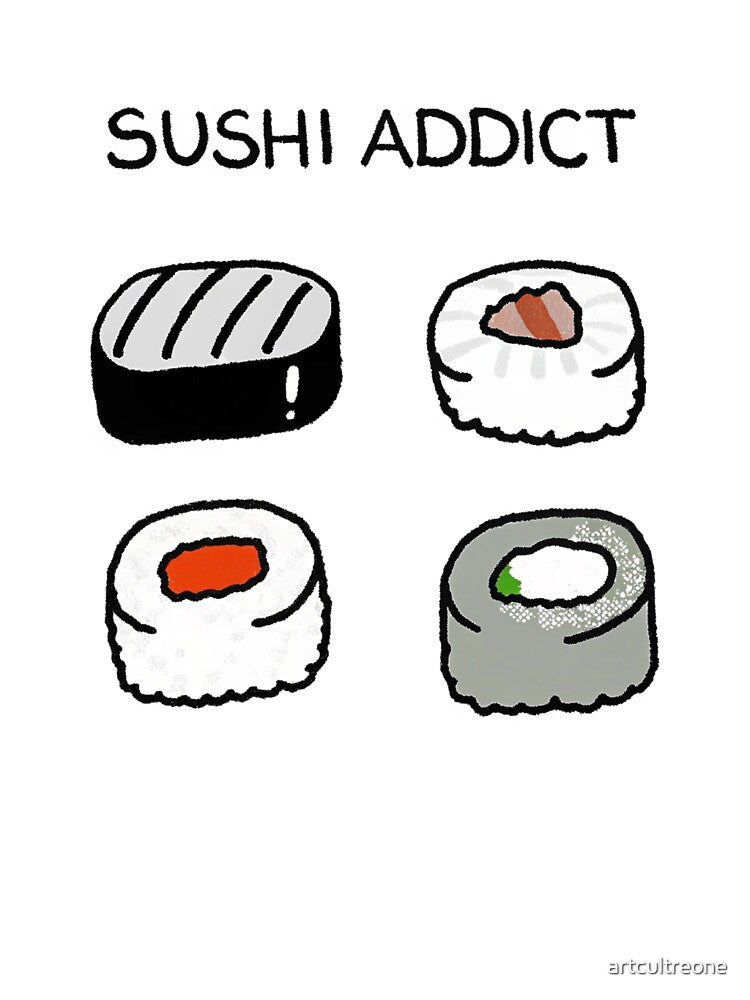 Sushi Addict by artcultreone T-Shirts, Hoodie, Sweatshirt | BlankRebels.com (Image 3)