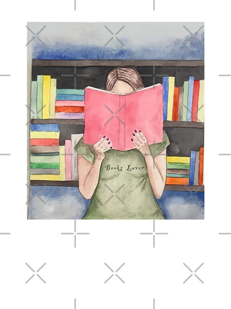 Girl reading at the library by altairaleon T-Shirts, Hoodie, Sweatshirt | BlankRebels.com (Image 3)