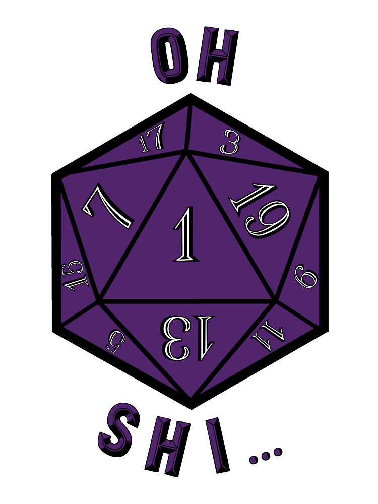 Critical Fail Dungeons and Dragons D20 Dice Purple by Geek-Shack T-Shirts, Hoodie, Sweatshirt | BlankRebels.com (Image 3)