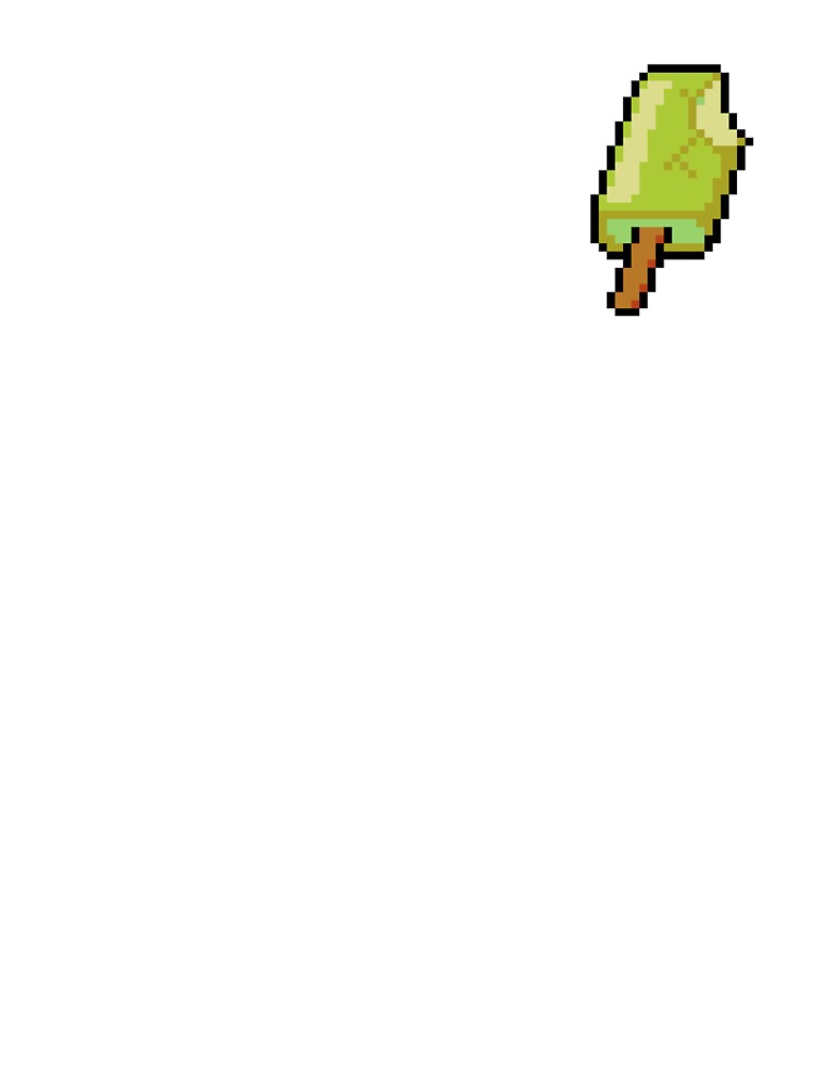 Pixel Banana and cream popsicle - pixel food art by LittleFoodShop T-Shirts, Hoodie, Sweatshirt | BlankRebels.com (Image 3)