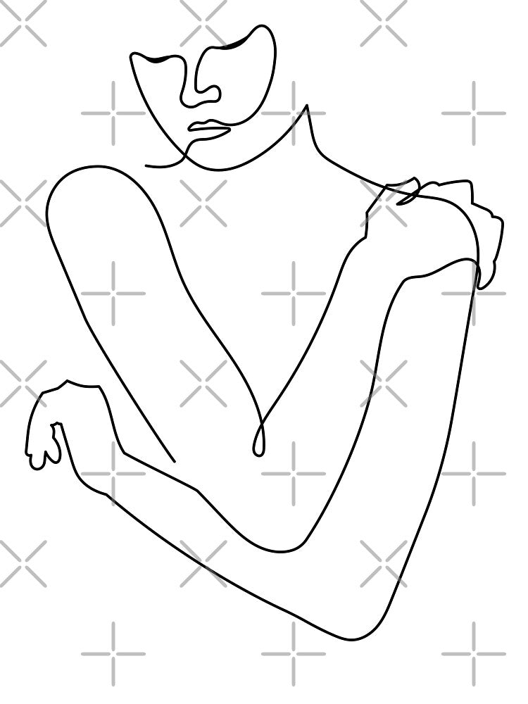 Self Love : Feeling Beautiful | One Line Drawing | One Line Art | Minimal | Minimalist by One-Line-Artist... (Image 3)