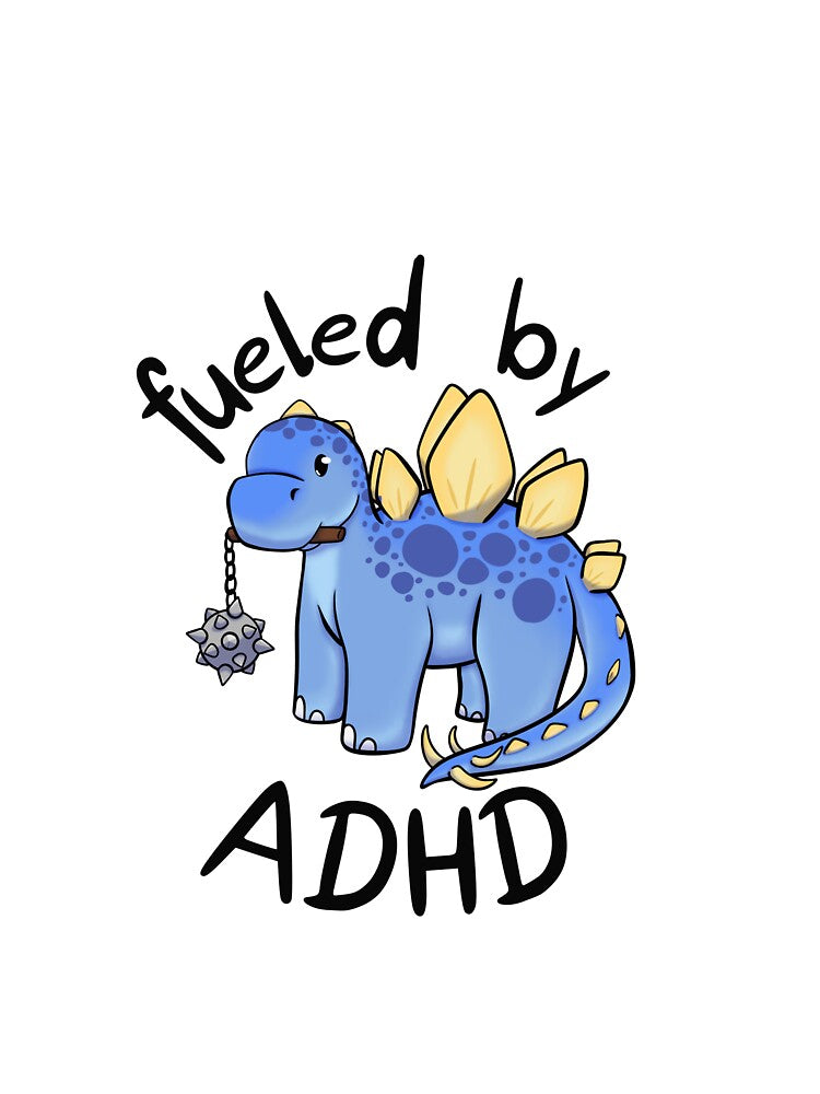 Fueled by ADHD Dinosaur by flyre-flinnigan T-Shirts, Hoodie, Sweatshirt | BlankRebels.com (Image 3)