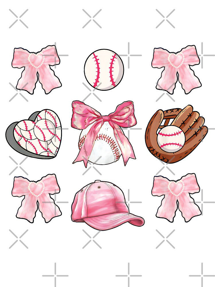 Softball Bow Baseball Aesthetic Design by JoelFox165 T-Shirts, Hoodie, Sweatshirt | BlankRebels.com (Image 3)