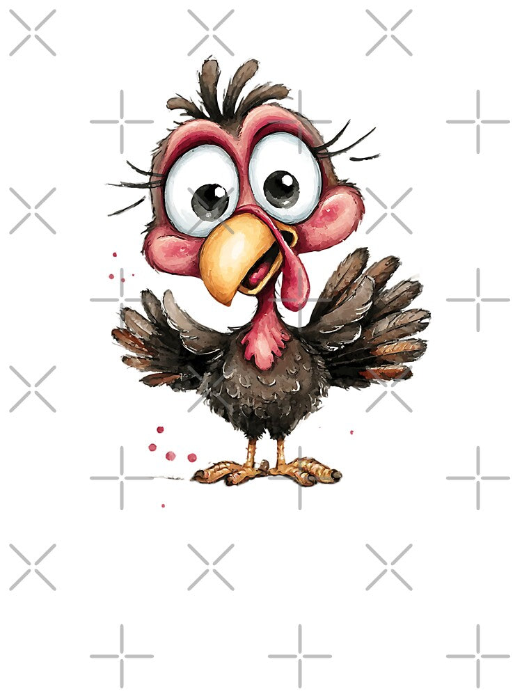 Funny Surprised Turkey Wide Eyes Cartoon by 1707warehouse T-Shirts, Hoodie, Sweatshirt | BlankRebels.com (Image 3)