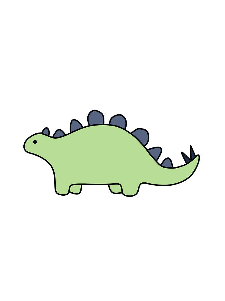 Green Dinosaur with Dark Outline by trippyzipp T-Shirts, Hoodie, Sweatshirt | BlankRebels.com (Image 3)