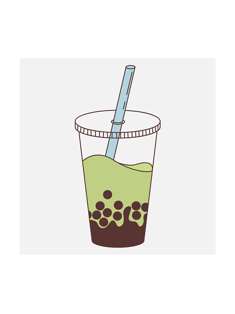Cool Matcha Boba Milk Tea Bubble Tea by greenteakitty T-Shirts, Hoodie, Sweatshirt | BlankRebels.com (Image 3)
