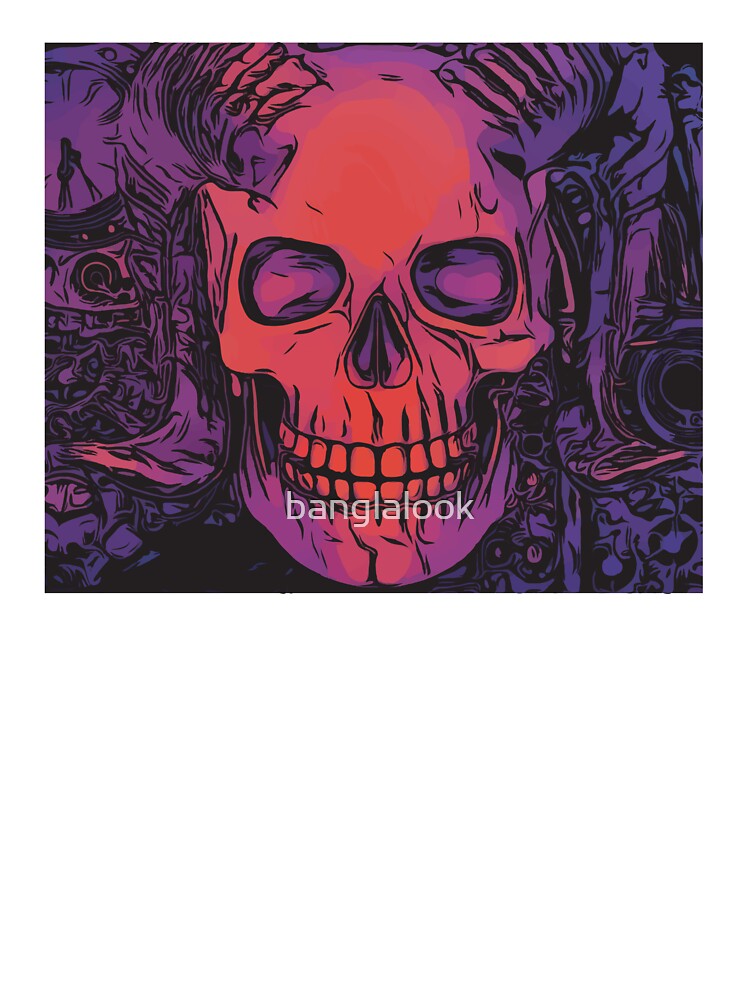 skull by banglalook T-Shirts, Hoodie, Sweatshirt | BlankRebels.com (Image 3)