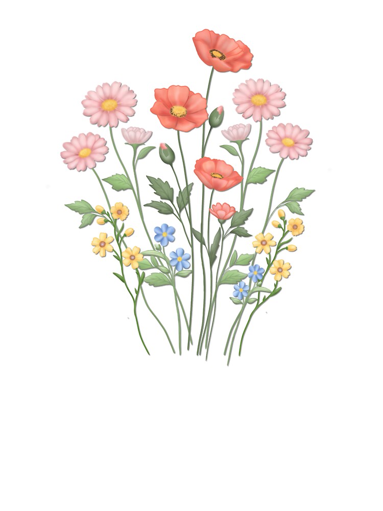 Spring Wildflower Seamless Floral Pattern by LiudmylaMaika T-Shirts, Hoodie, Sweatshirt | BlankRebels.com (Image 3)