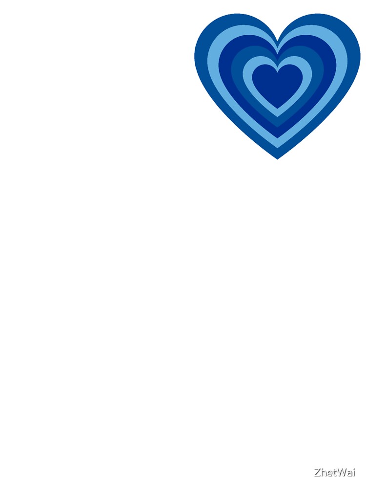 Ocean Blue Growing Heart Pattern by ZhetWai T-Shirts, Hoodie, Sweatshirt | BlankRebels.com (Image 3)