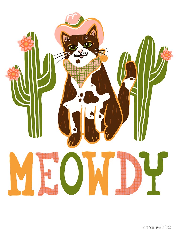 Meowdy Western Cat by chromaddict T-Shirts, Hoodie, Sweatshirt | BlankRebels.com (Image 3)