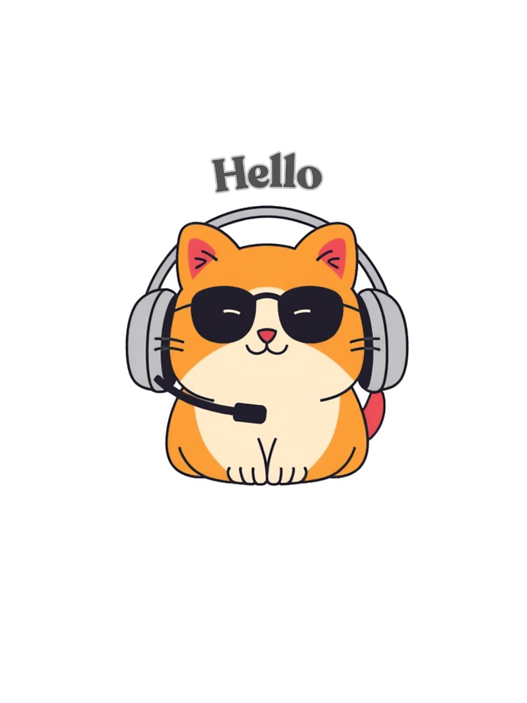 cat hello by RHINOHANDICRAFT T-Shirts, Hoodie, Sweatshirt | BlankRebels.com (Image 3)