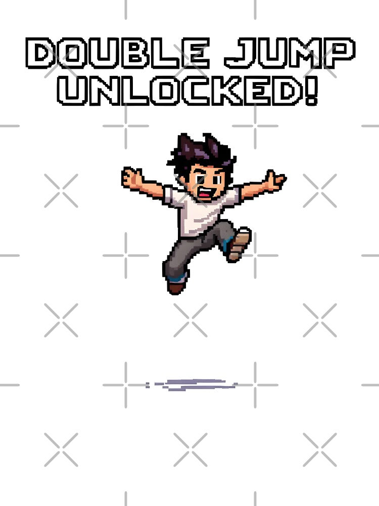 Double Jump Unlocked: Retro Pixel Platformer by Jollys-ArtShop T-Shirts, Hoodie, Sweatshirt | BlankRebels.com (Image 3)