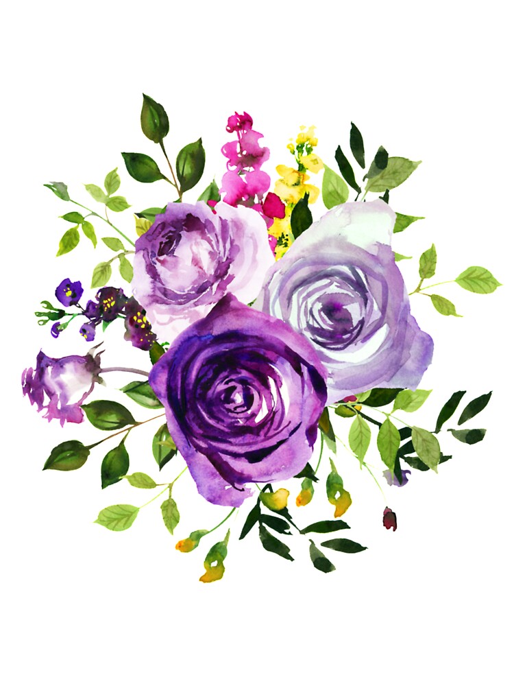 Pretty Purple Floral Designs by cindyfordyce T-Shirts, Hoodie, Sweatshirt | BlankRebels.com (Image 3)