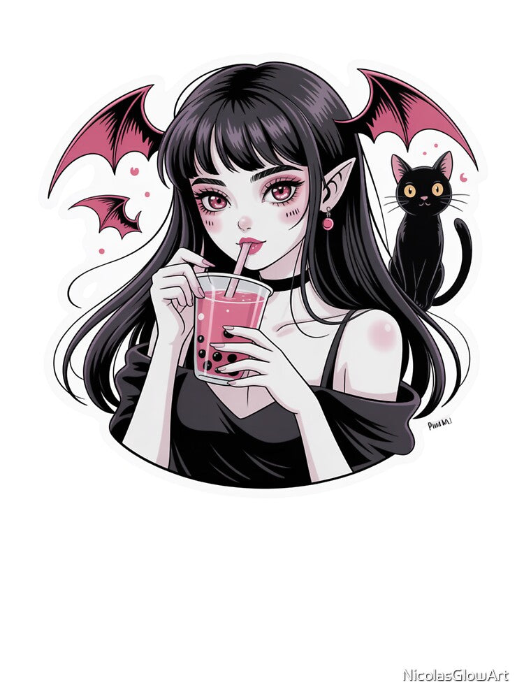 Demon Girl Black Cat T-Shirts, Hoodie, Sweatshirt