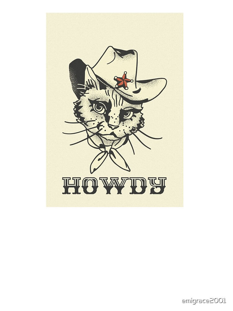 Howdy Cat by emigrace2001 T-Shirts, Hoodie, Sweatshirt | BlankRebels.com (Image 3)
