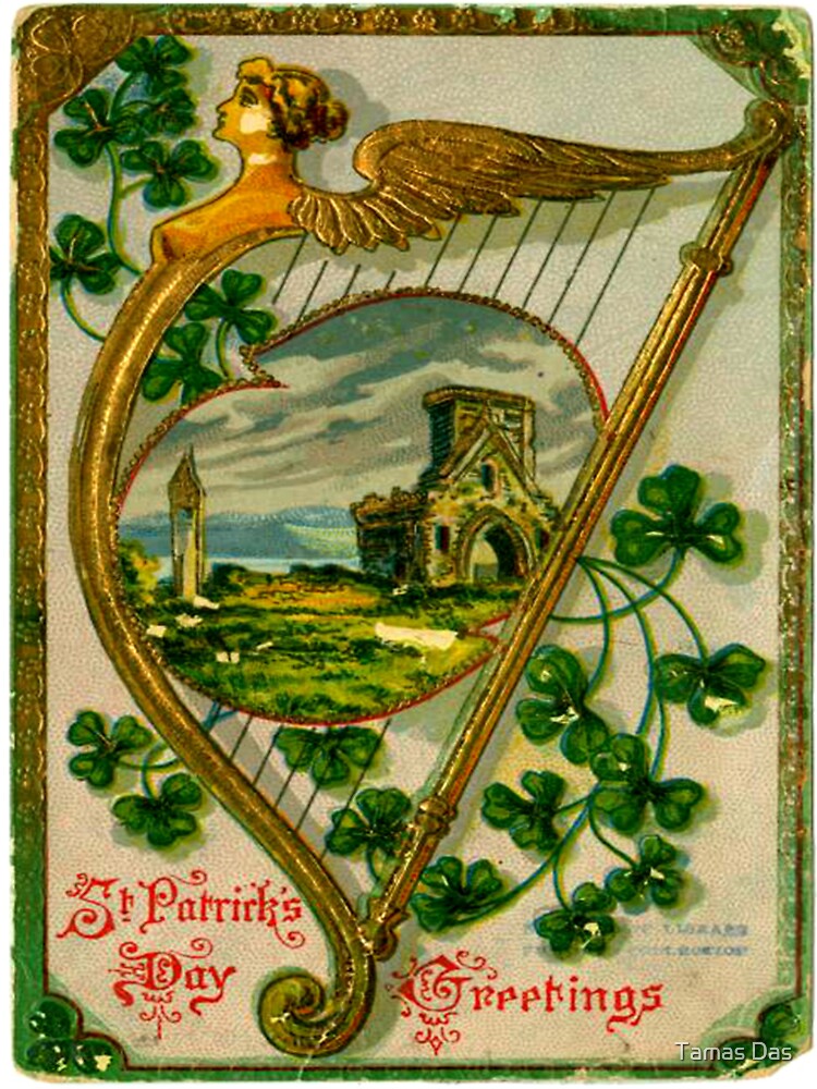 St Patricks Day Vintage Greeting by Tamas Das T-Shirts, Hoodie, Sweatshirt | BlankRebels.com (Image 3)