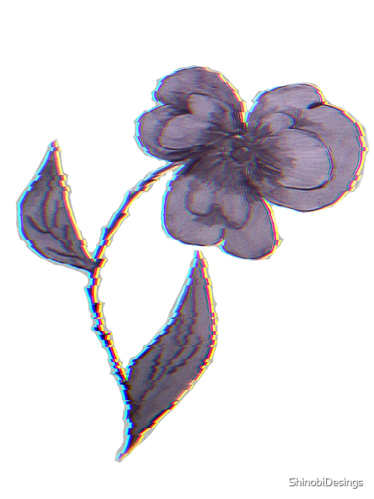 -Glitched Flower- by ShinobiDesings T-Shirts, Hoodie, Sweatshirt | BlankRebels.com (Image 3)