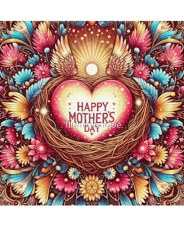 Mothers Day Wing Nest floral Flower by Illuministique T-Shirts, Hoodie, Sweatshirt | BlankRebels.com (Image 3)