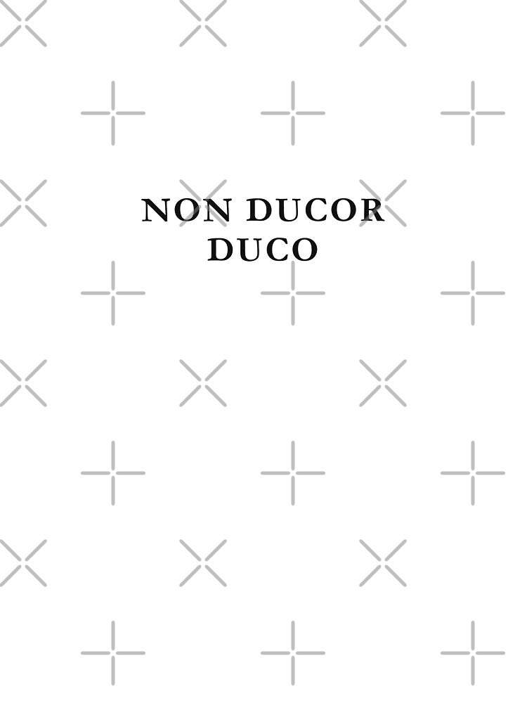 Non Ducor Duco Latin Dark Academia Minimal Text Design by semenol T-Shirts, Hoodie, Sweatshirt | BlankRebels.com (Image 3)