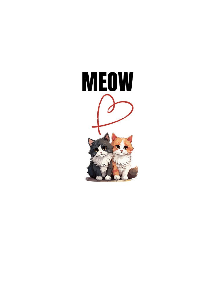 Meow – Cute Cat Lover Heart T-Shirts, Hoodie, Sweatshirt