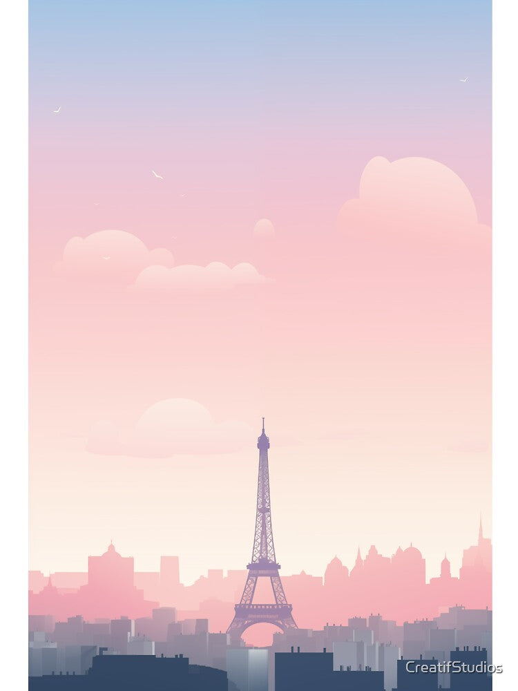 Paris minimalist skyline by CreatifStudios T-Shirts, Hoodie, Sweatshirt | BlankRebels.com (Image 3)